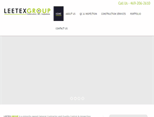 Tablet Screenshot of leetexgroup.com